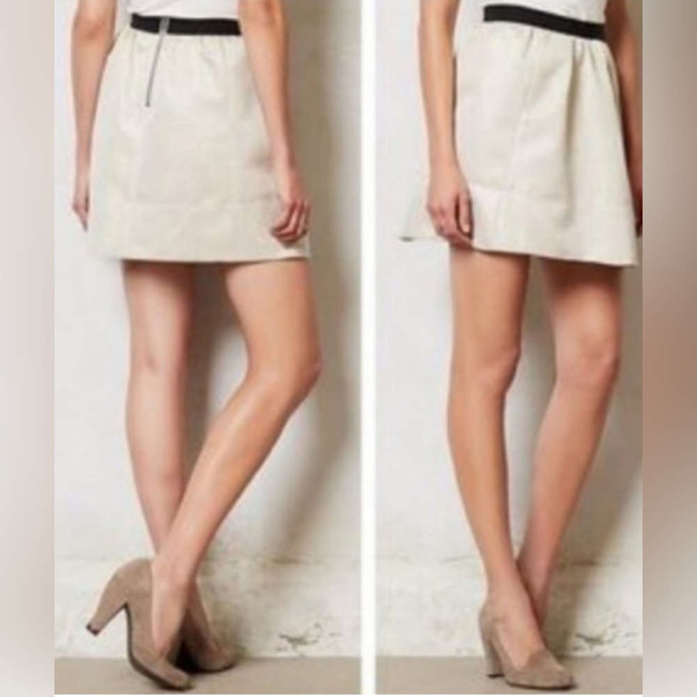 Ganni - size M brocade skirt - beige/ivory